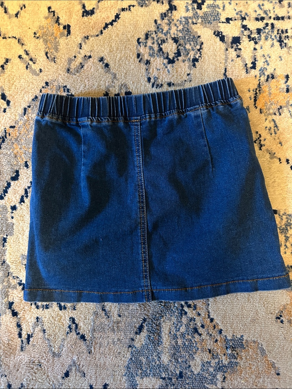 Denim Mini Skirt - Dark Blue